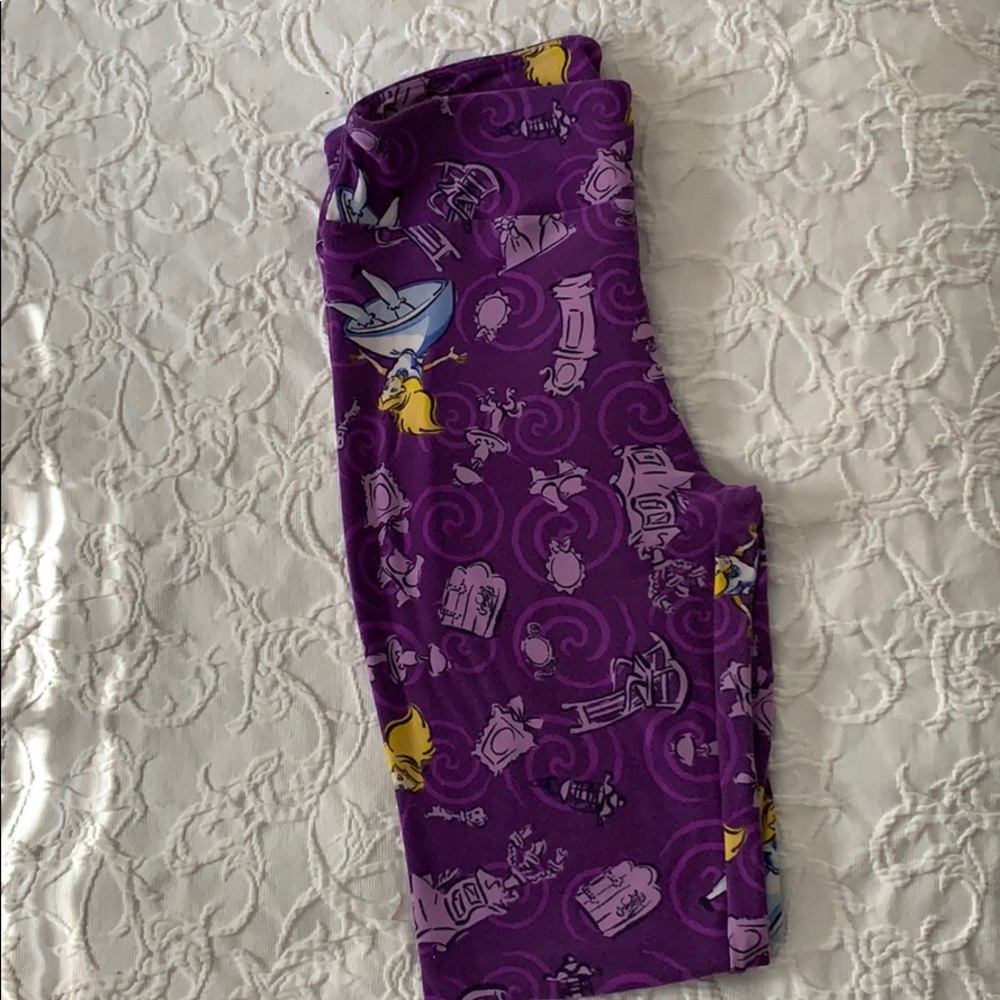 LuLaRoe OS Disney Alice in Wonderland Leggings